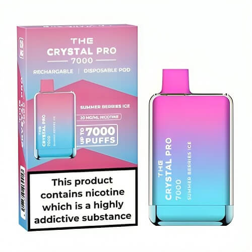 The Crystal Pro 7000 Disposable Vape Device - Box of 10 - Vapingsupply