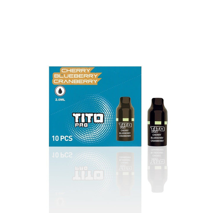 Tito Pro Replacement Disposable Vape Pods Box of 10 - Vapingsupply