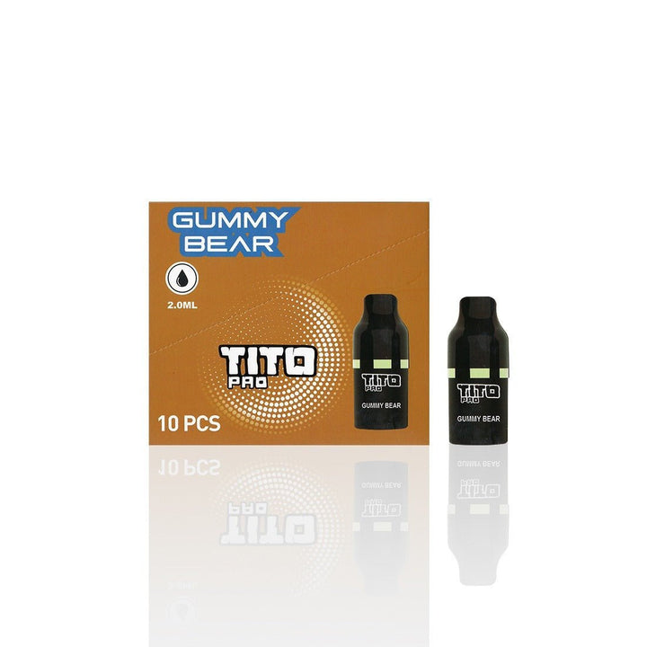 Tito Pro Replacement Disposable Vape Pods Box of 10 - Vapingsupply