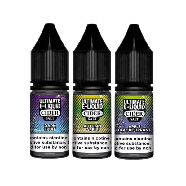 Ultimate E-Liquid Cider 10ML Nic Salt (Pack of 10) - Vapingsupply